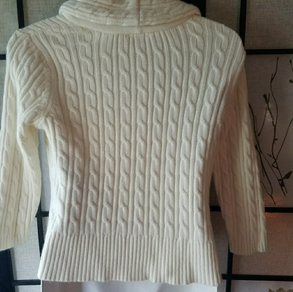 Loft cropped cream Cardigan 014 - Picture 2 of 4
